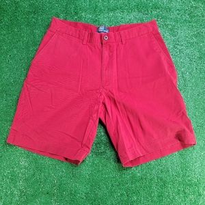 Polo Ralph Lauren Men's Chino Shorts Size 34 Red Flat Front Cotton Preppy Pocket